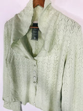 Load image into Gallery viewer, Noa Noa Women&#39;s Wool Crop Cardigan | S UK8 | Green
