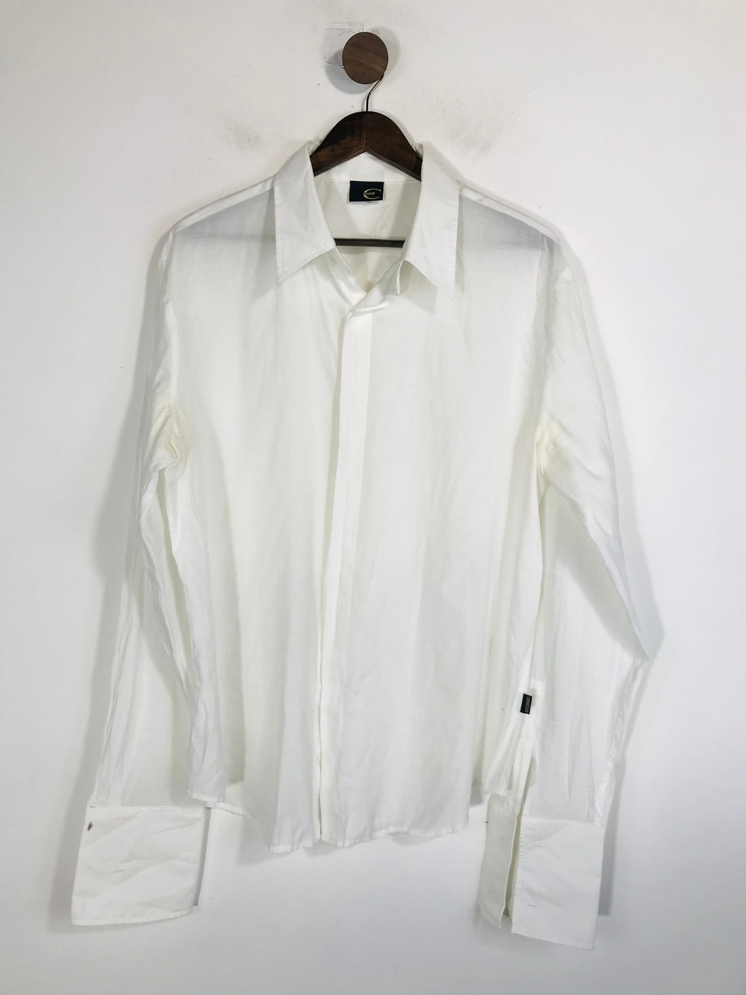 Just Cavalli Men's Lightweight Button-Up Shirt | XL | White