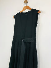 Load image into Gallery viewer, Nicole Farhi Women&#39;s Wool Belted A-Line Dress | UK8 | Black
