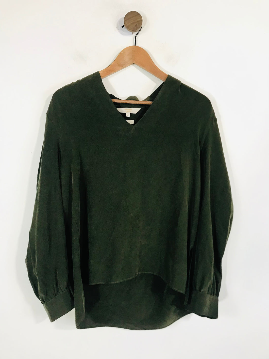 Modern Rarity Women's Silk Blouse | UK8 | Green