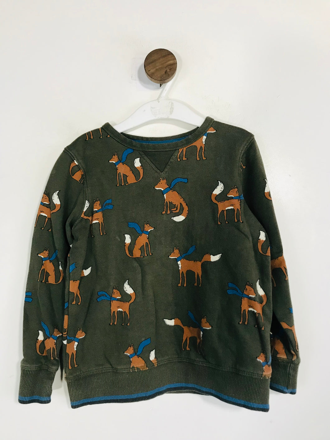 John Lewis Kid's Animal Print Sweatshirt | 4 Years | Green