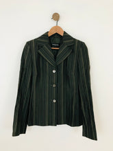 Load image into Gallery viewer, Betty Barclay Women&#39;s Striped Fitted Blazer Jacket | UK10 | Green
