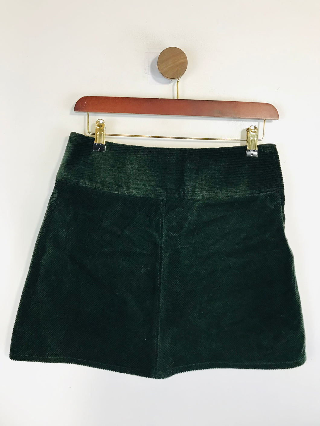 Monki Women's Corduroy Mini Skirt | EU36 UK8 | Green