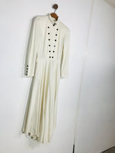 Load image into Gallery viewer, Louis Feraud Women&#39;s Vintage Maxi Shirt Dress | UK12 | White
