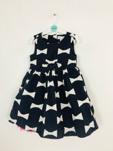 Load image into Gallery viewer, Kate Spade x Baby Gap Kid’s Bow Printed Aline Dress | 3 Years | Blue
