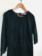 Load image into Gallery viewer, Joules Women&#39;s Polka Dot Ribbed Shift Dress | UK12 | Black
