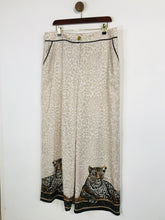Load image into Gallery viewer, Biba Women&#39;s Leopard Print Culottes Trousers | UK16 | Beige
