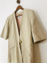 Load image into Gallery viewer, Viyella Women&#39;s Short Sleeve Blazer Jacket | UK14 | Beige
