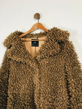 Load image into Gallery viewer, Zara Women&#39;s Teddy Faux Shearling Coat | L UK14 | Brown
