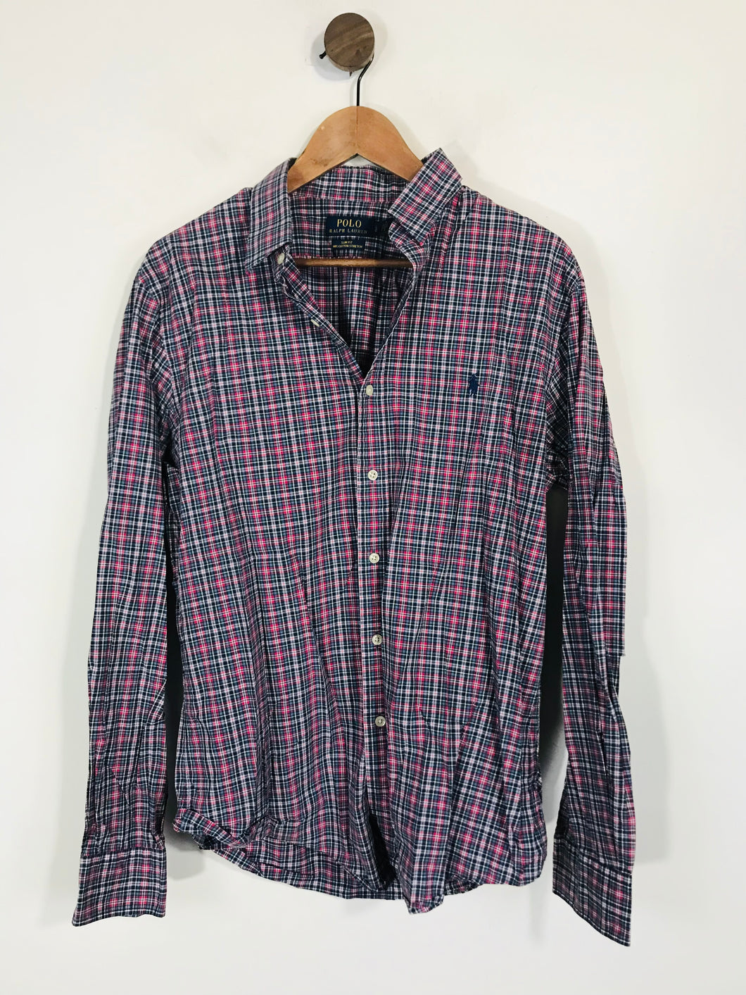 Ralph Lauren Men's Cotton Check Gingham Button-Up Shirt | L | Multicoloured