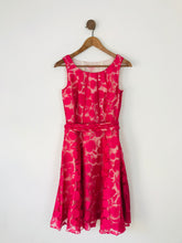 Load image into Gallery viewer, Phase Eight Women’s Floral Sleeveless A-Line Dress | UK8 | Pink
