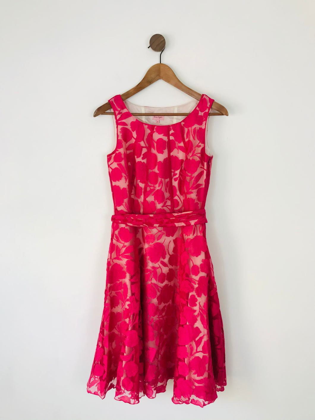 Phase Eight Women’s Floral Sleeveless A-Line Dress | UK8 | Pink