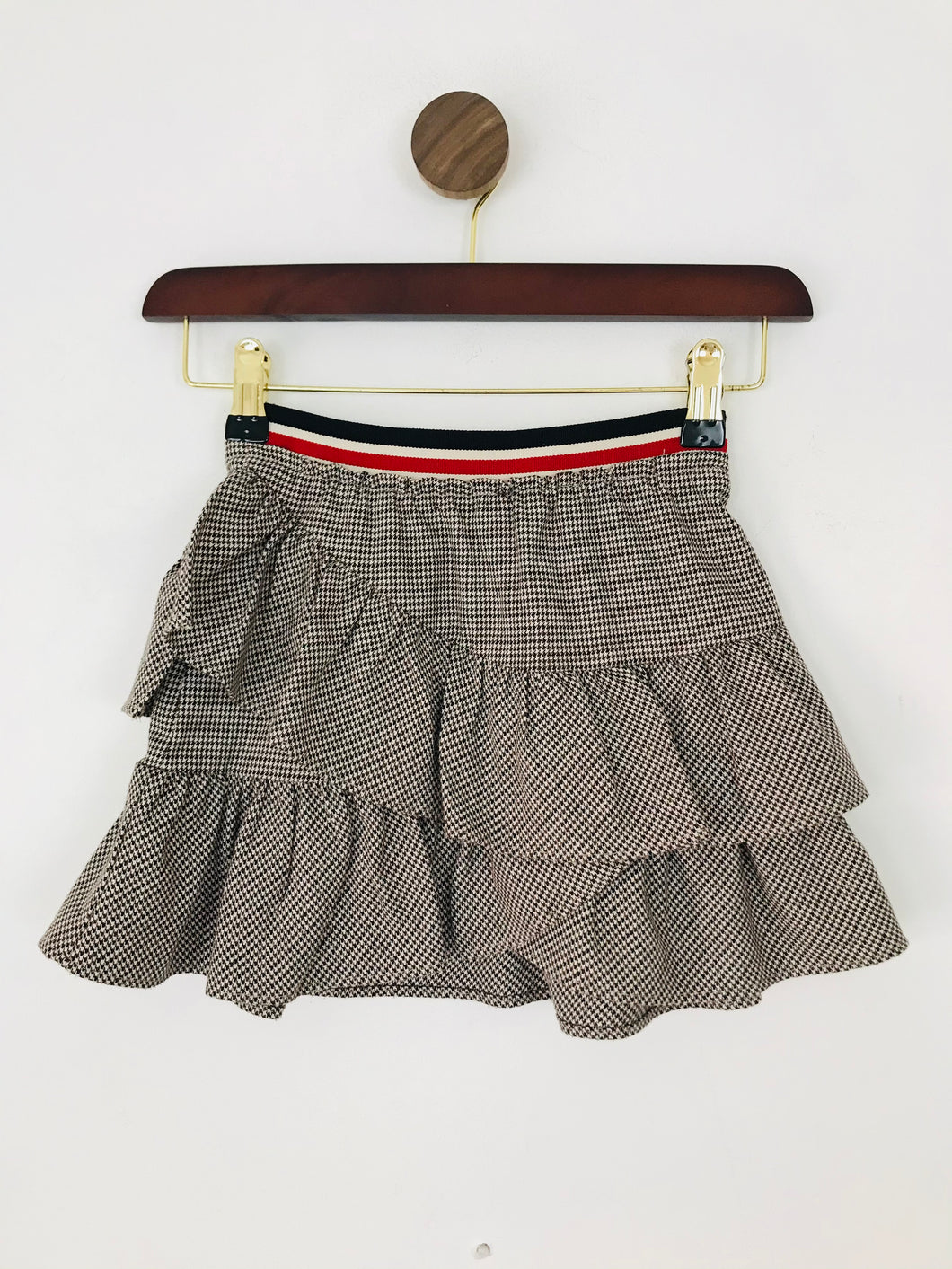 Zara Kid's Ruched Ruffle Skirt | Age 7 | Brown