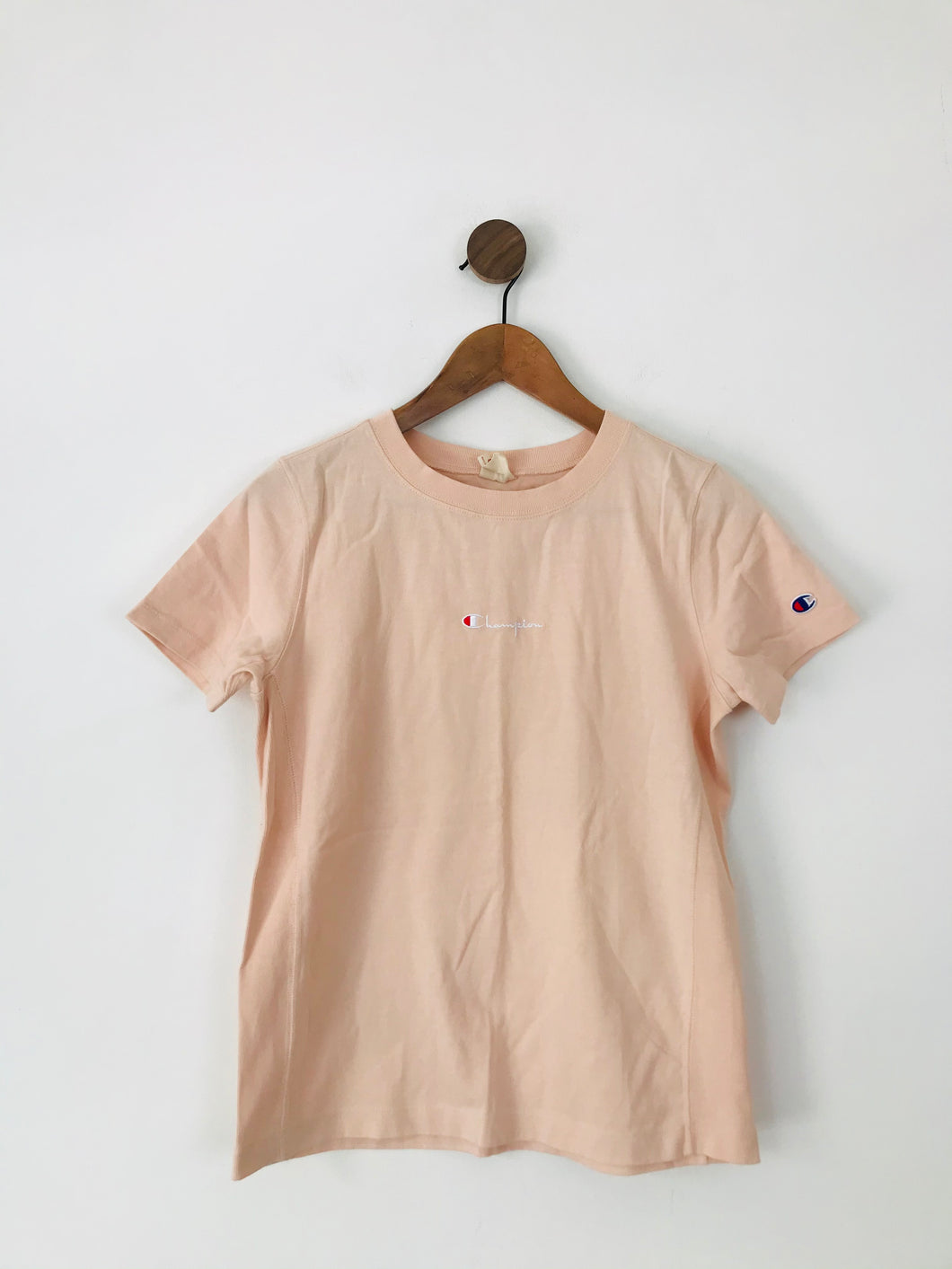 Champion Women’s Logo T-Shirt | S UK8 | Orange Pink