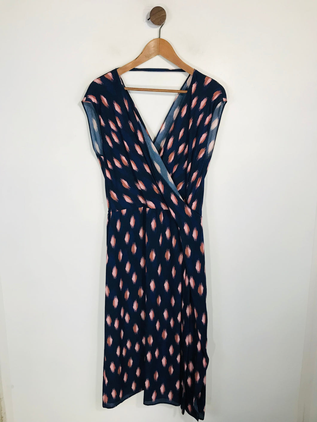 Jaeger Women's Silk Polka Dot A-Line Dress NWT | UK16 | Blue