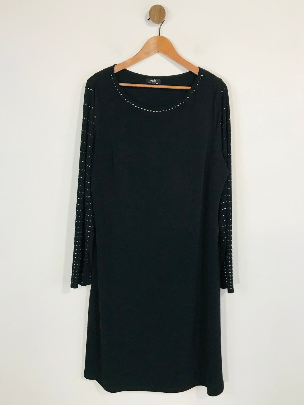 Wallis Women's Long Sleeve Shift Dress | UK20 | Black