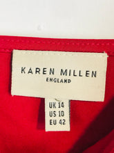 Load image into Gallery viewer, Karen Millen Women&#39;s Silk Smart Tank Top | UK14 | Red
