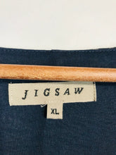 Load image into Gallery viewer, Jigsaw Women&#39;s Polka Dot Wrap Dress | XL UK16 | Blue
