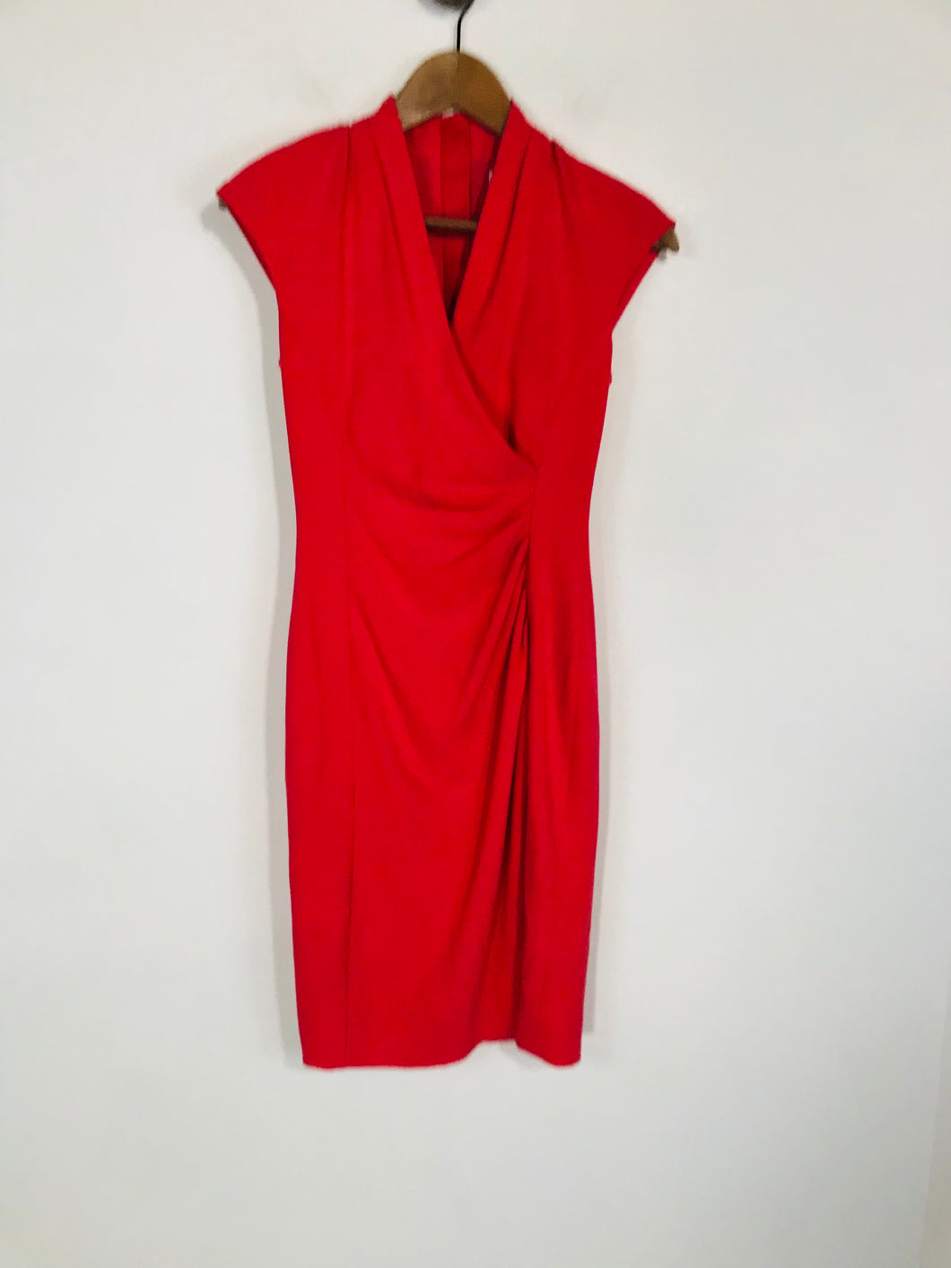 L.K. Bennett Women's Smart Wrap Sheath Dress | UK6 | Orange