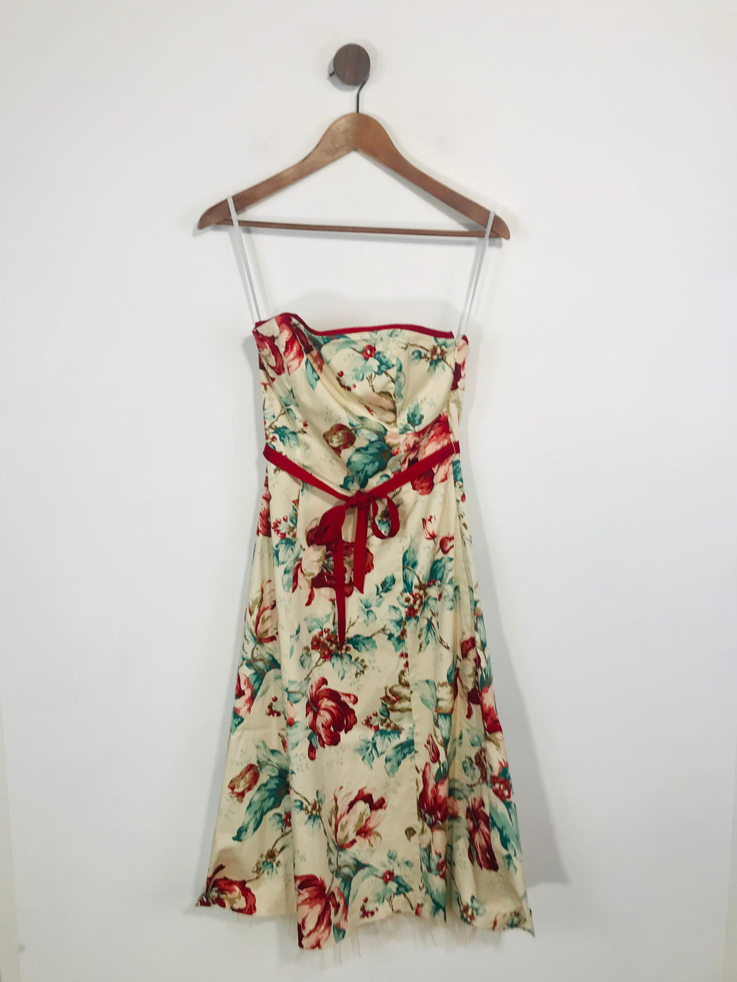 Coast Women's Floral Strapless A-Line Dress | UK8 | Multicoloured