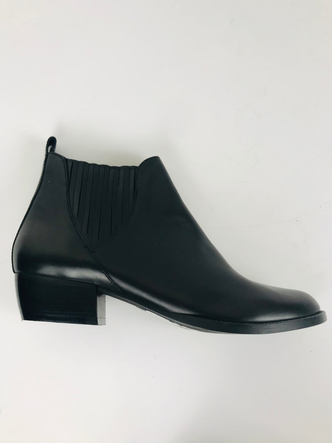 Mint Velvet Women's Leather Chelsea Boots | EU40 UK7 | Black