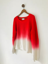 Load image into Gallery viewer, Hush Women’s Ombre Oversized Knit Jumper | XL UK16 | Red Pink
