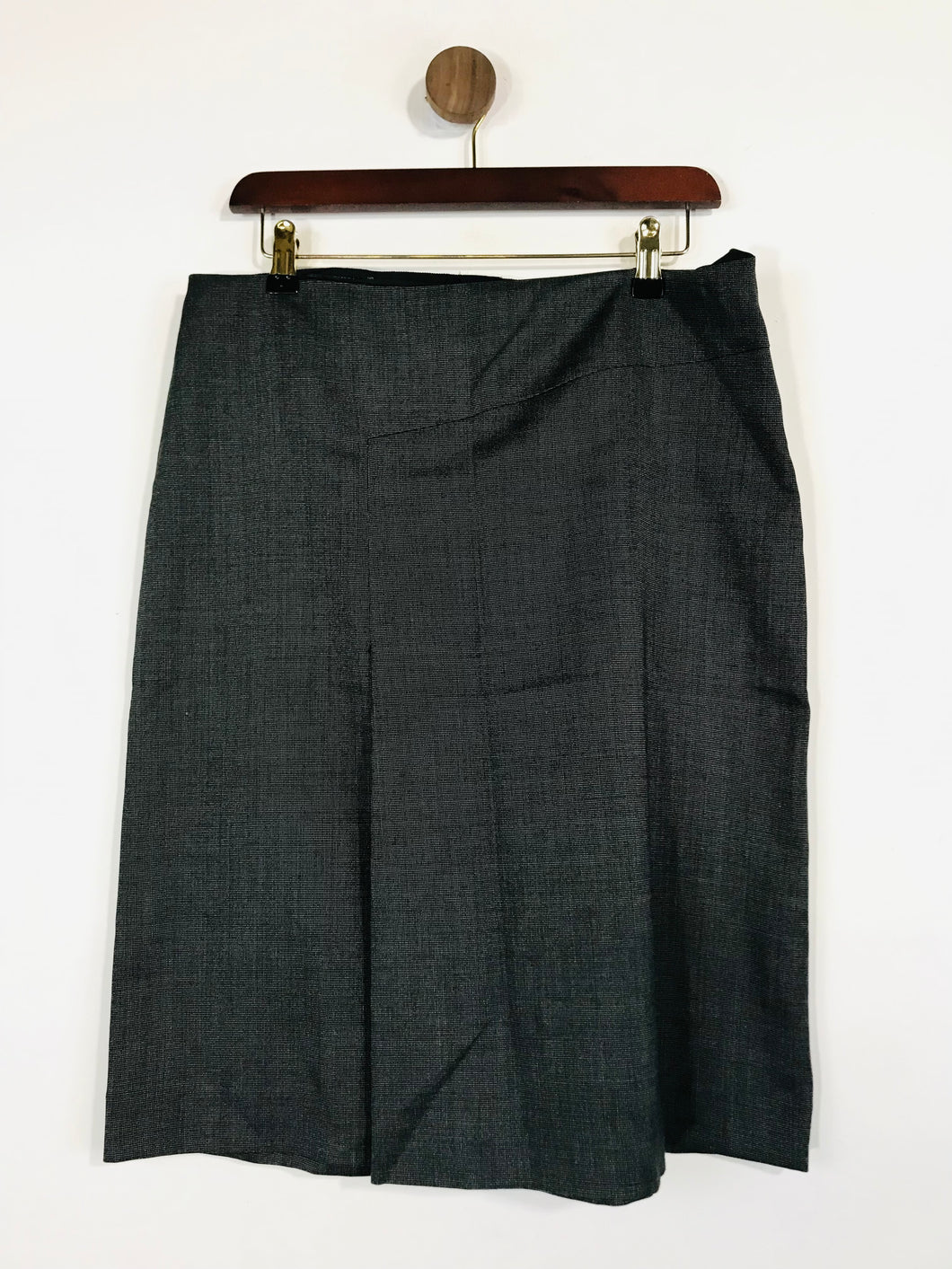 Joseph Women's Wool Pleated A-Line Skirt | 42 UK10 | Black