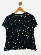 Load image into Gallery viewer, Jacques Vert Women&#39;s Polka Dot Blouse | UK14 | Black
