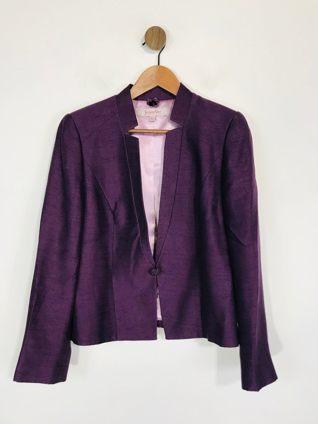 Jacques Vert Women's Blazer Jacket | UK12 | Purple