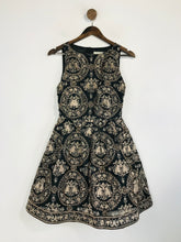 Load image into Gallery viewer, Alice &amp; Olivia Women&#39;s Embroidered Sequin A-Line Dress | 4 | Black
