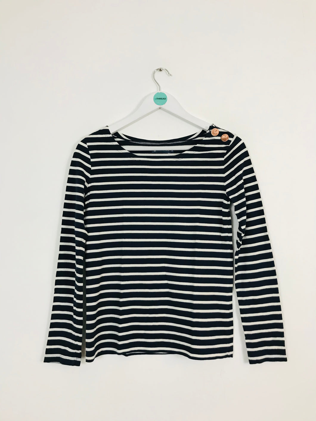 Petit Bateau Women’s Long Sleeve Striped T-Shirt | S UK8 | Multicoloured