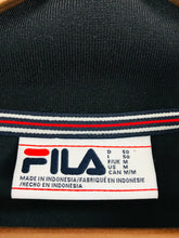 Load image into Gallery viewer, Fila Women&#39;s Velour Zip Up Tracksuit Jacket Top | M | Black
