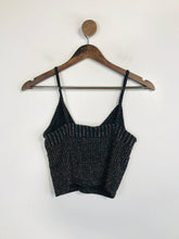 Load image into Gallery viewer, Urban Outfitters Women&#39;s Striped Crop Tank Top | S UK8 | Black
