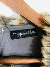 Load image into Gallery viewer, Myleen Klass Women&#39;s Fur collar Bodycon Dress | UK8 | Brown
