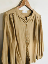 Load image into Gallery viewer, Mango Women&#39;s Button Blouse | M UK10-12 | Beige
