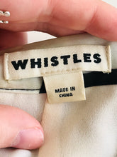 Load image into Gallery viewer, Whistles Women’s Silk Graphic Print Midi Skirt | UK12 | Cream Brown
