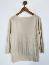 Load image into Gallery viewer, Monsoon Women&#39;s Cashmere Embroidered Jumper | UK16 | Beige
