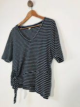Load image into Gallery viewer, Whistles Women&#39;s Striped V Neck T-Shirt | M UK10-12 | Blue
