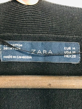 Load image into Gallery viewer, Zara Women&#39;s Knit Long Cardigan | M UK10-12 | Black
