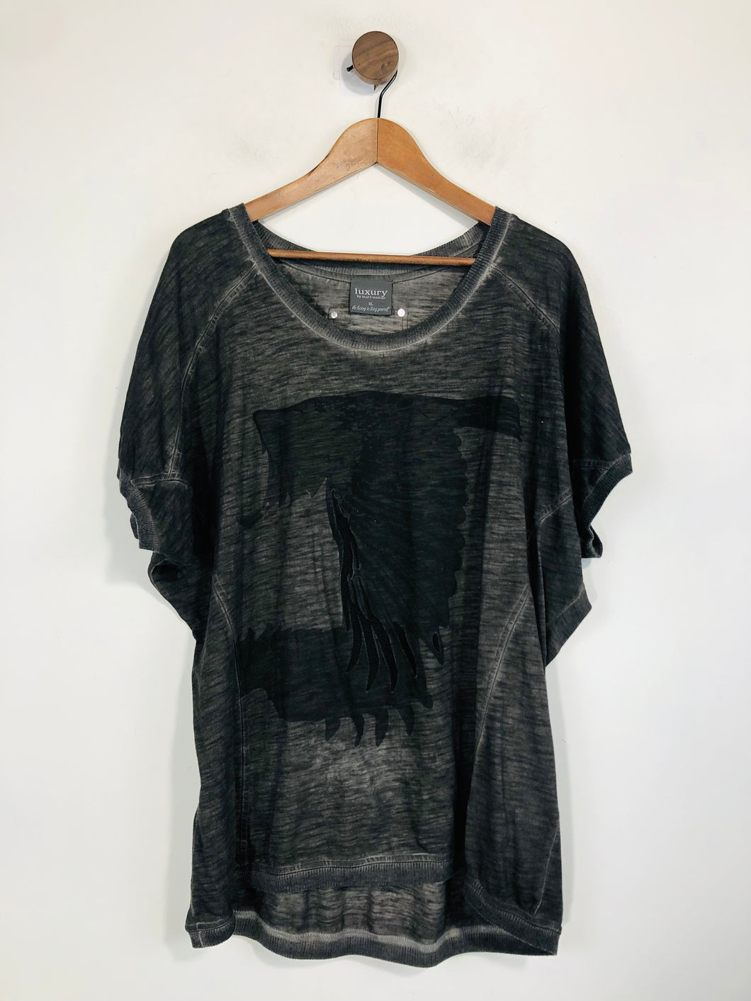 Luxury by Staff Women's Cotton T-Shirt | XL UK16 | Grey