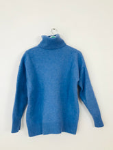 Load image into Gallery viewer, Zara Women’s Wool Roll Neck Jumper | M UK10 | Blue
