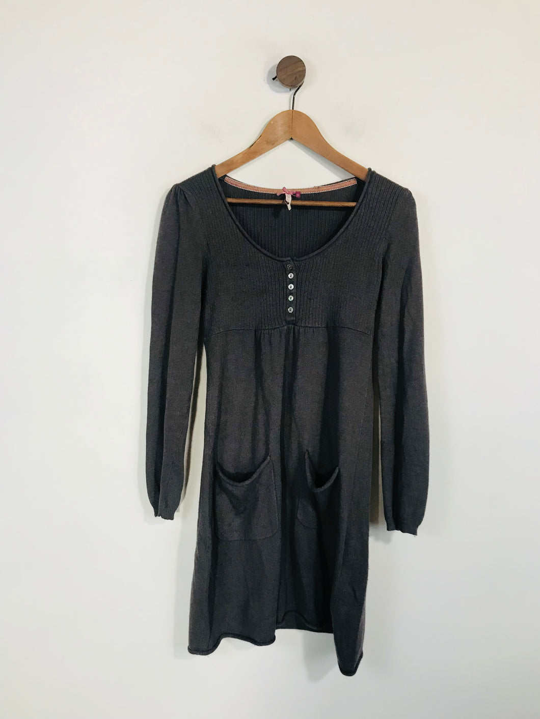 White Stuff Women's Knit Angora Sheath Dress | UK8 | Grey