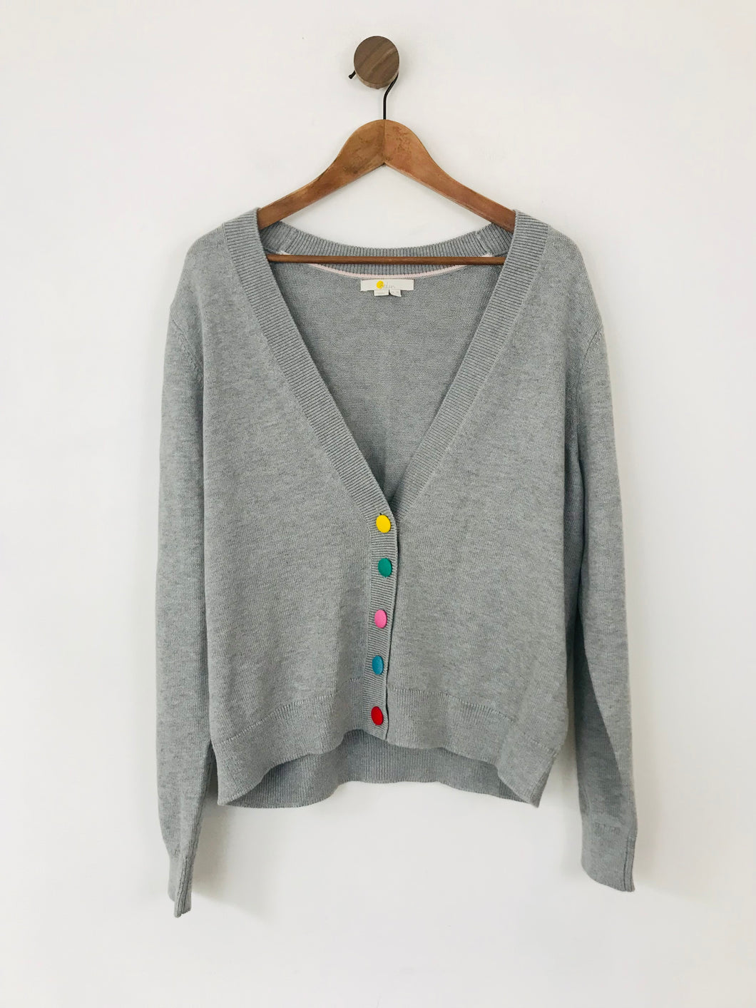Boden Women's Wool Button Cardigan | UK16 | Grey