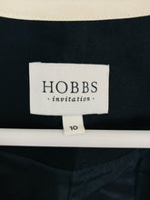 Load image into Gallery viewer, Hobbs Women’s Wool Silk Scoop Neck Bow Blazer | UK10 | Navy Blue
