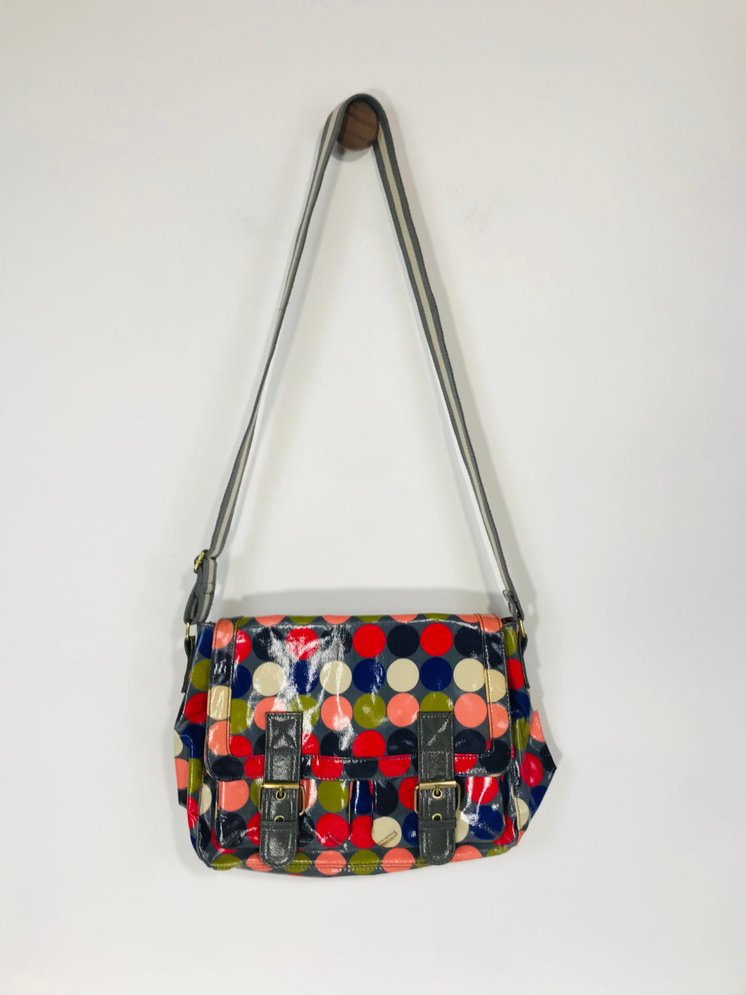 Boden Women's Polka Dot Satchel Crossbody Bag | M | Multicolour
