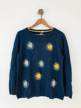 Load image into Gallery viewer, White Stuff Women&#39;s Embroidered Knit Jumper | UK16 | Blue
