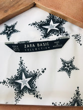 Load image into Gallery viewer, Zara Women&#39;s Star Print Blouse | M UK10-12 | Beige
