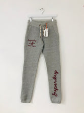 Load image into Gallery viewer, Superdry Women’s Fleece Lined Joggers NWT | UK10 | Grey
