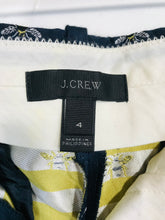 Load image into Gallery viewer, J.Crew Women&#39;s Bee Print Chinos Trousers | US4 UK8 | Blue
