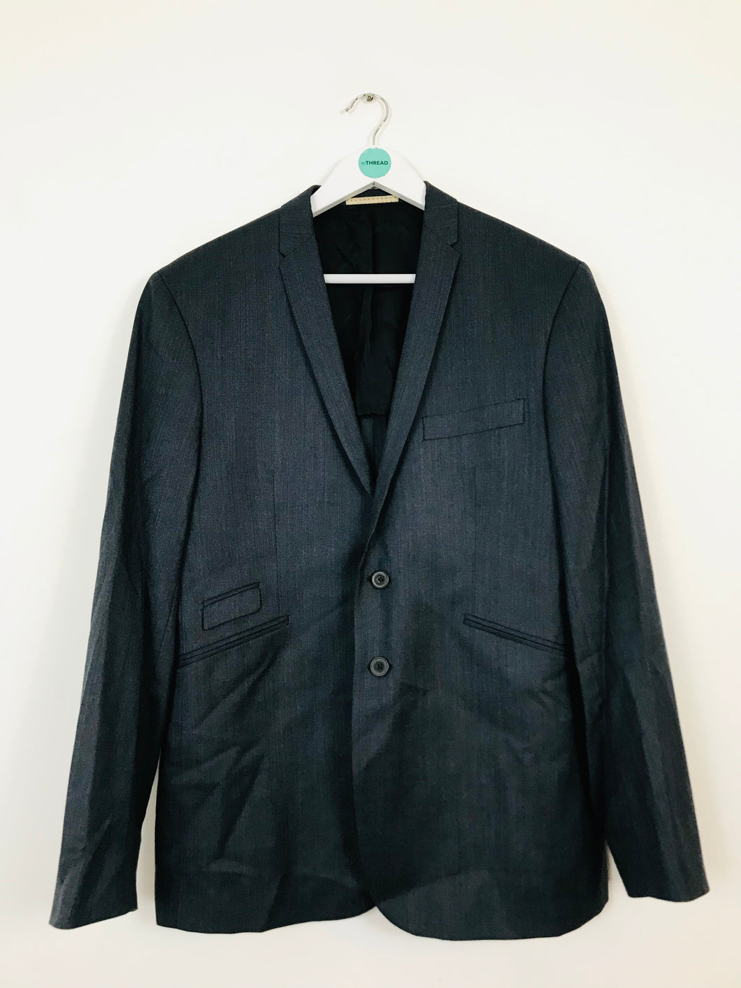 Aquascutum Men’s Suit Jacket Blazer | 42 L | Grey